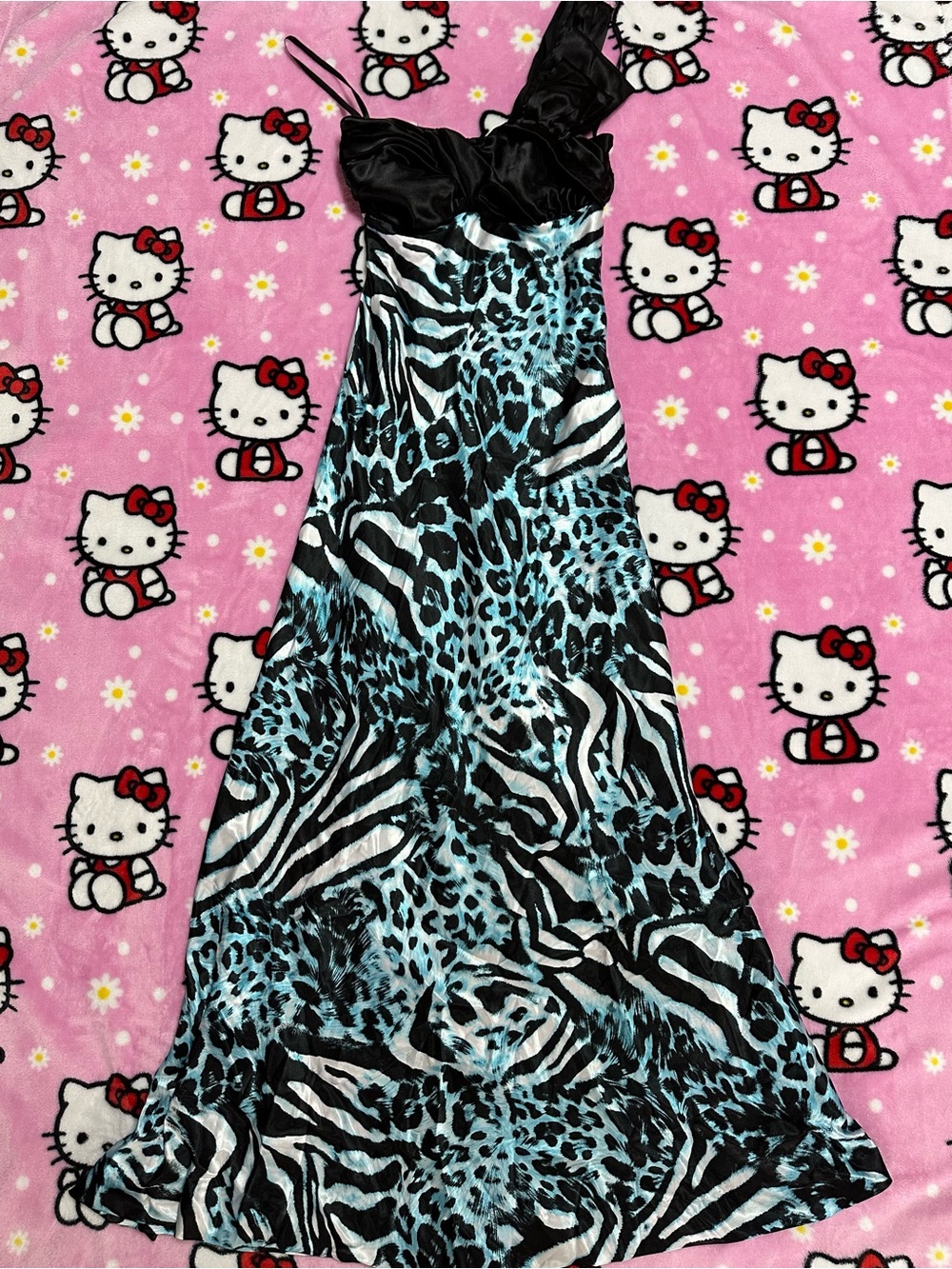 Y2K Style Animal Prints Maxi Evening Dress - Windsor